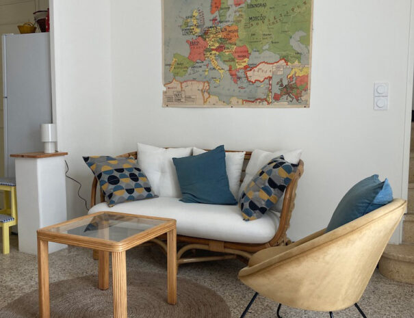 Salon du gite la petite maison